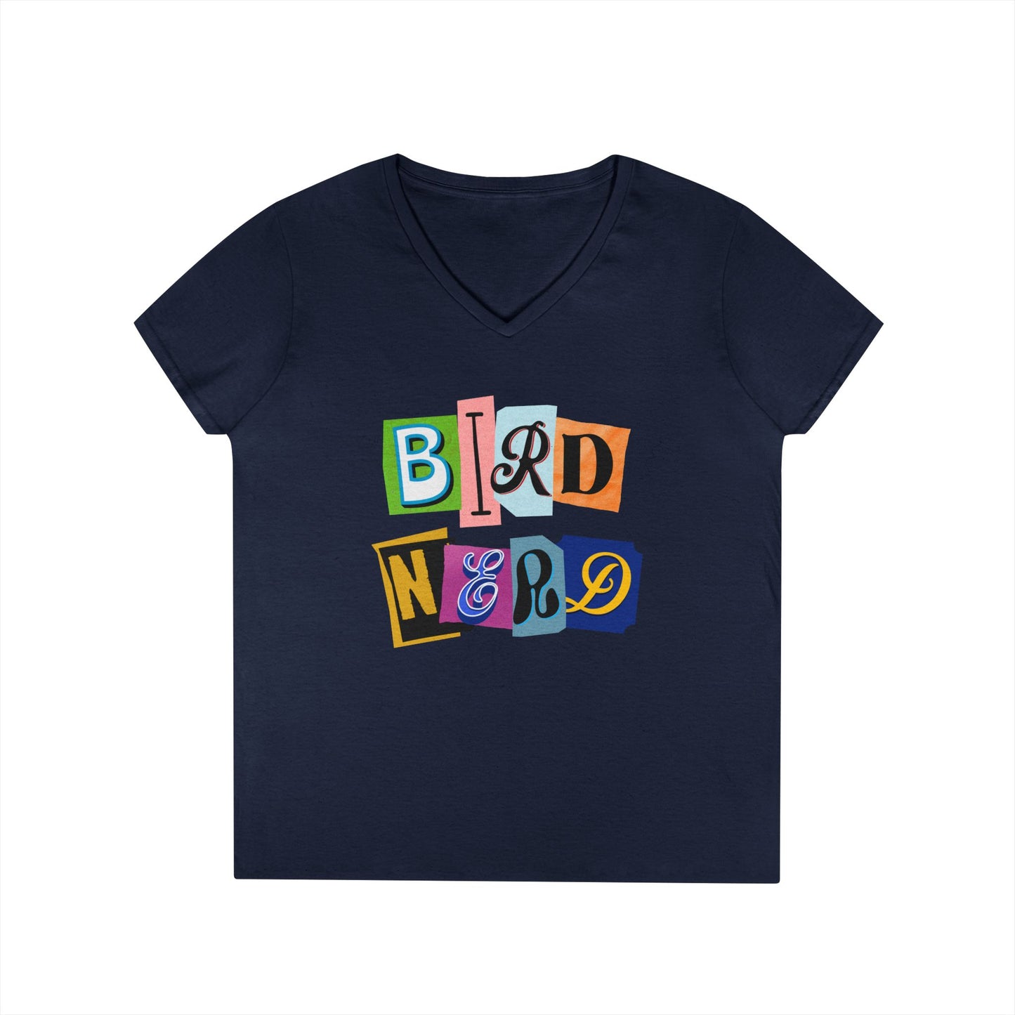 Bird Nerd Ladies' V-Neck T-Shirt