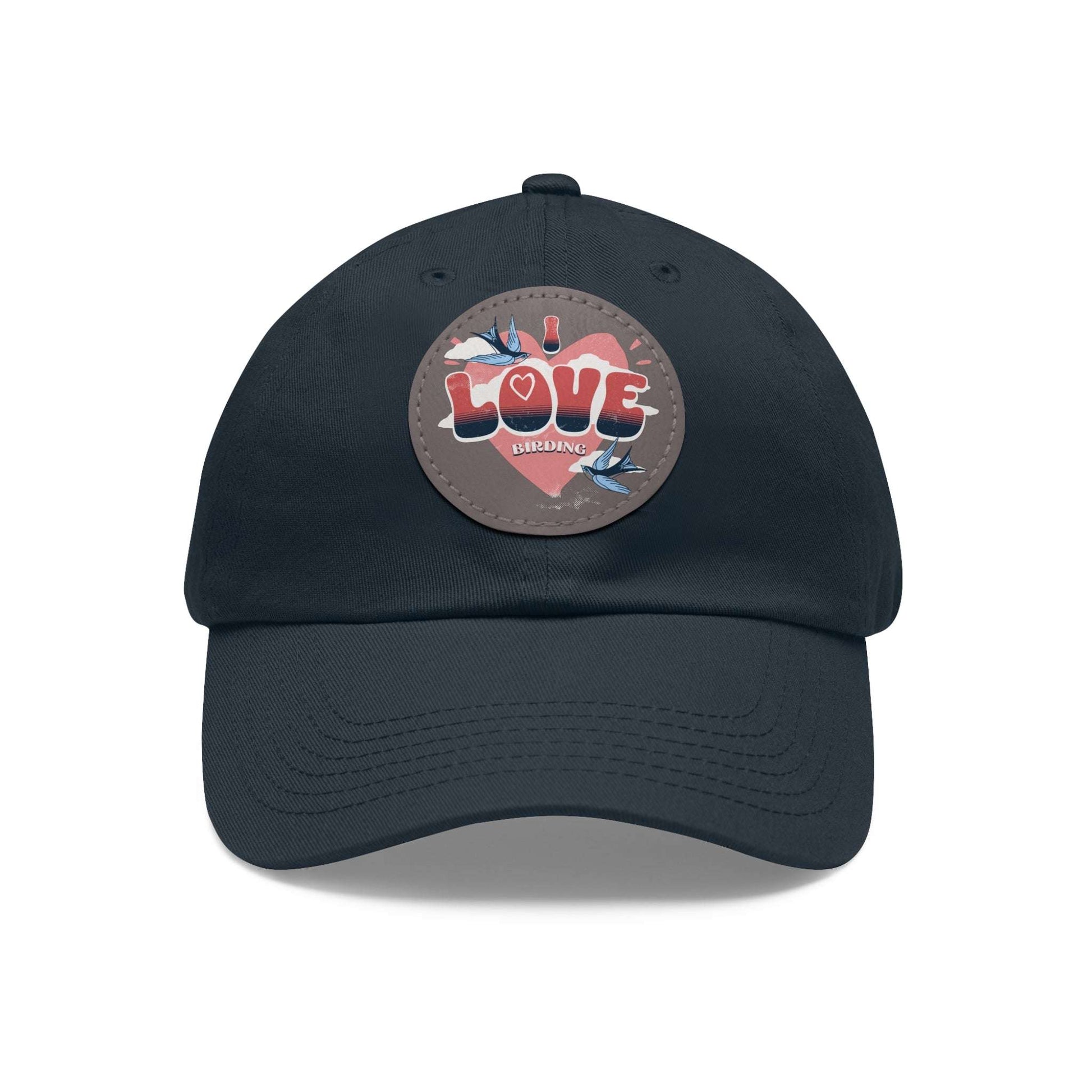 The Nerdy Birder - "I Love BIrding" Dad Hat, Leather Patch Cap, Perfect Gift for Dads, Nature Lovers, Casual Style Cap, Summer Accessories