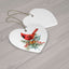 Holiday Cardinal Ceramic Ornament - Festive Decor for Christmas