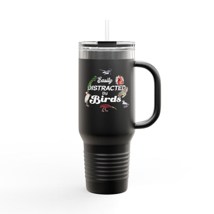 Easily Distracted by Birds Insulated Travel Mug - 40oz Adventure Companion