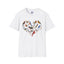 Bird Heart Unisex Softstyle T-Shirt - Heart Design