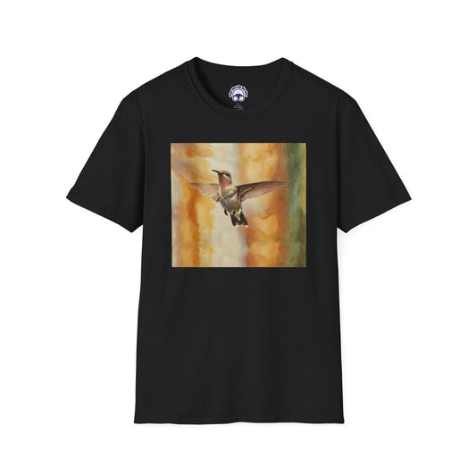 Hummingbird Watercolor T-Shirt, Nature Lover Gift, Birdwatching Shirt