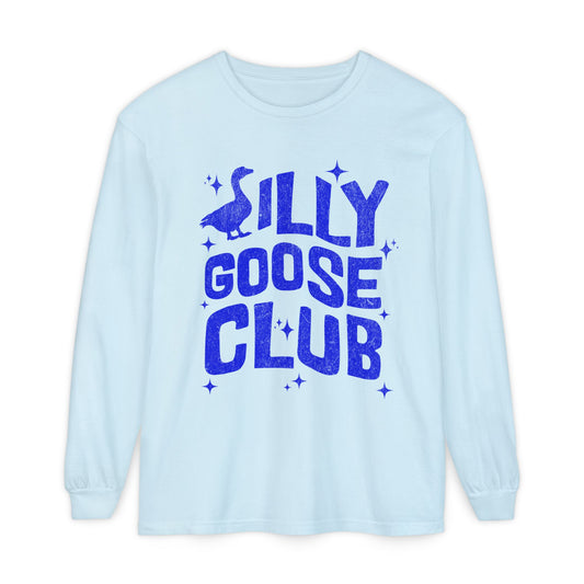 Silly Goose Club Unisex Garment-dyed Long Sleeve T-Shirt