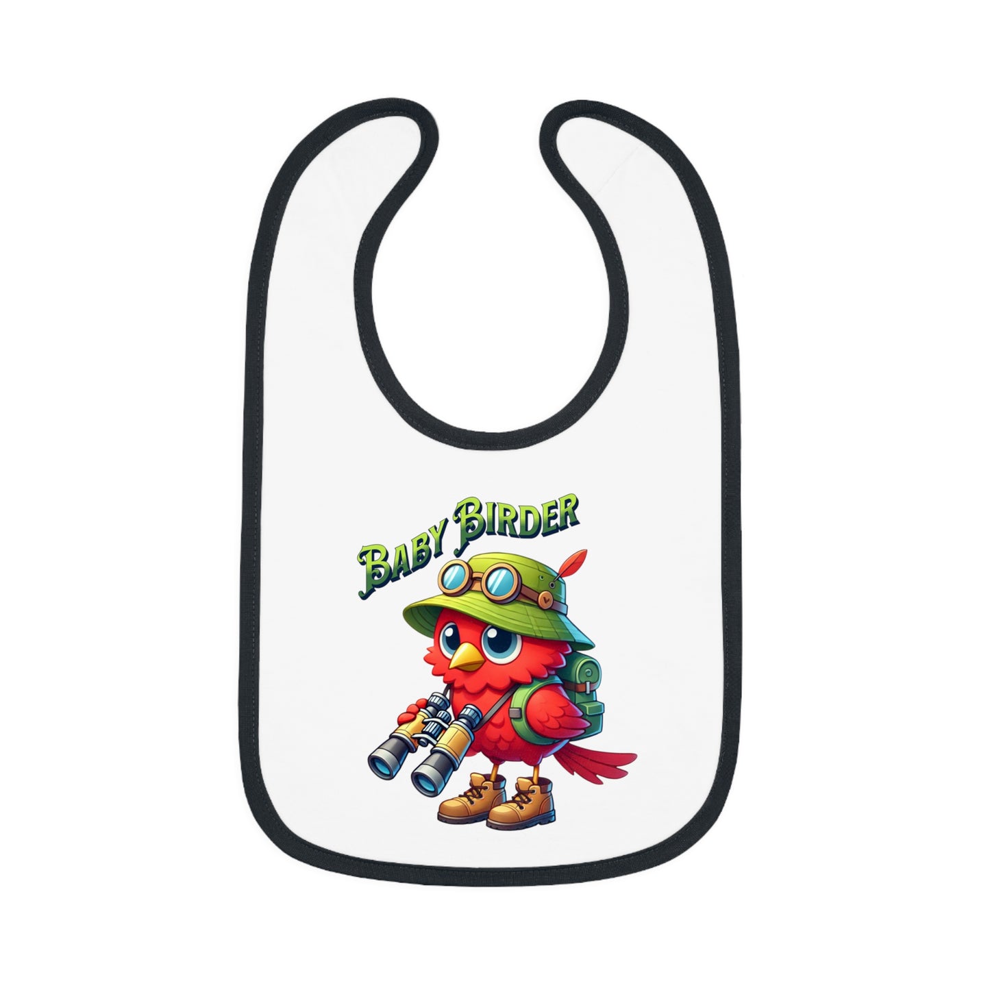 The Nerdy Birder - Baby Birder Bib, Cute Baby Bib, Fun Feeding Accessory, Perfect for New Parents, Ideal Gift for Baby Showers