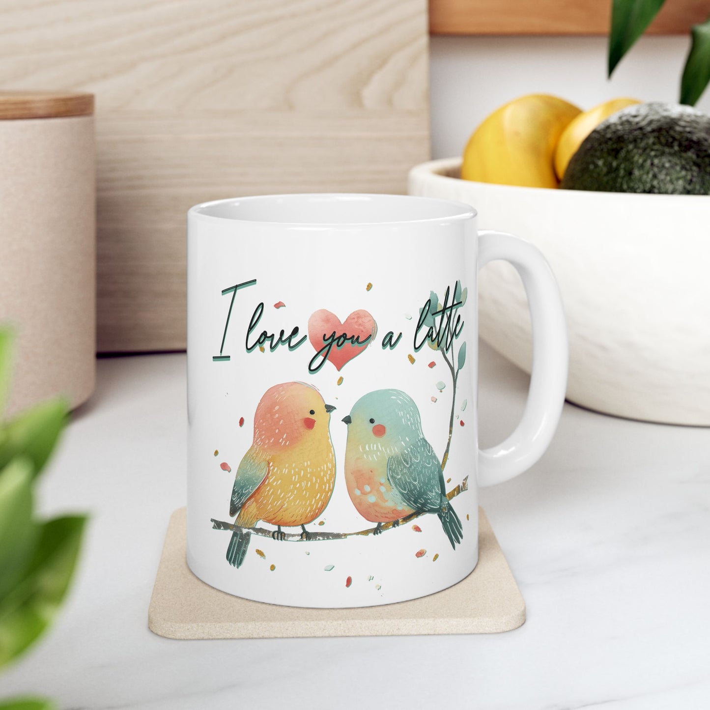 Inspirational Bird Ceramic Mug - "I Love You a Little" - Perfect Gift for Nature Lovers