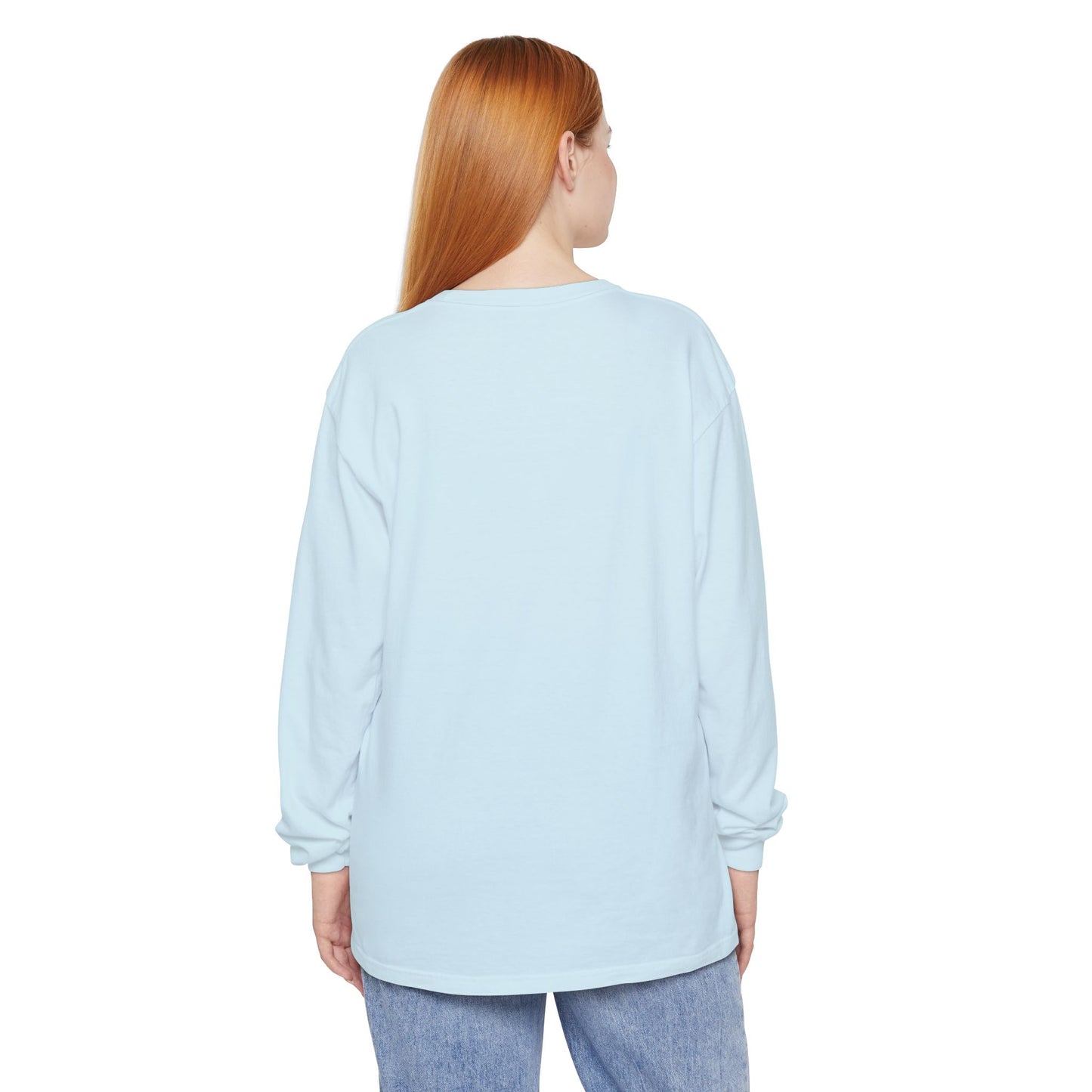 Pink Birder Unisex Garment-dyed Long Sleeve T-Shirt