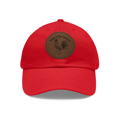 The Nerdy Birder - "Fluent in Fowl Language"  Dad Hat, Leather Patch Cap, Perfect Gift for Dads, Nature Lovers, Casual Style Cap, Summer Accessories