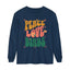 Peace Love Birds Long Sleeve T-Shirt - Unisex Garment-Dyed Tee for Relaxed Vibes