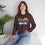 Easily Distracted by Birds Retro Sunset Crewneck Sweatshirt