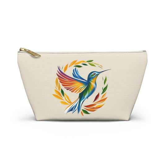 Hummingbird Rainbow Accessory Pouch Natural