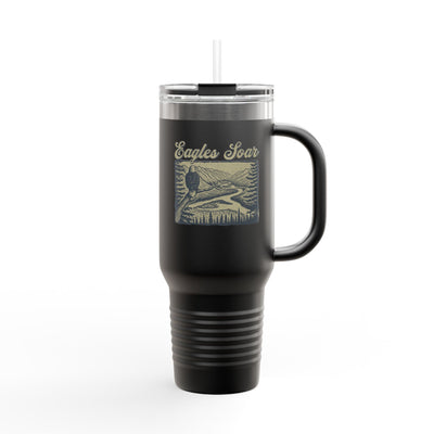 The Nerdy Birder Eagles Soar Insulated Travel Mug 40oz