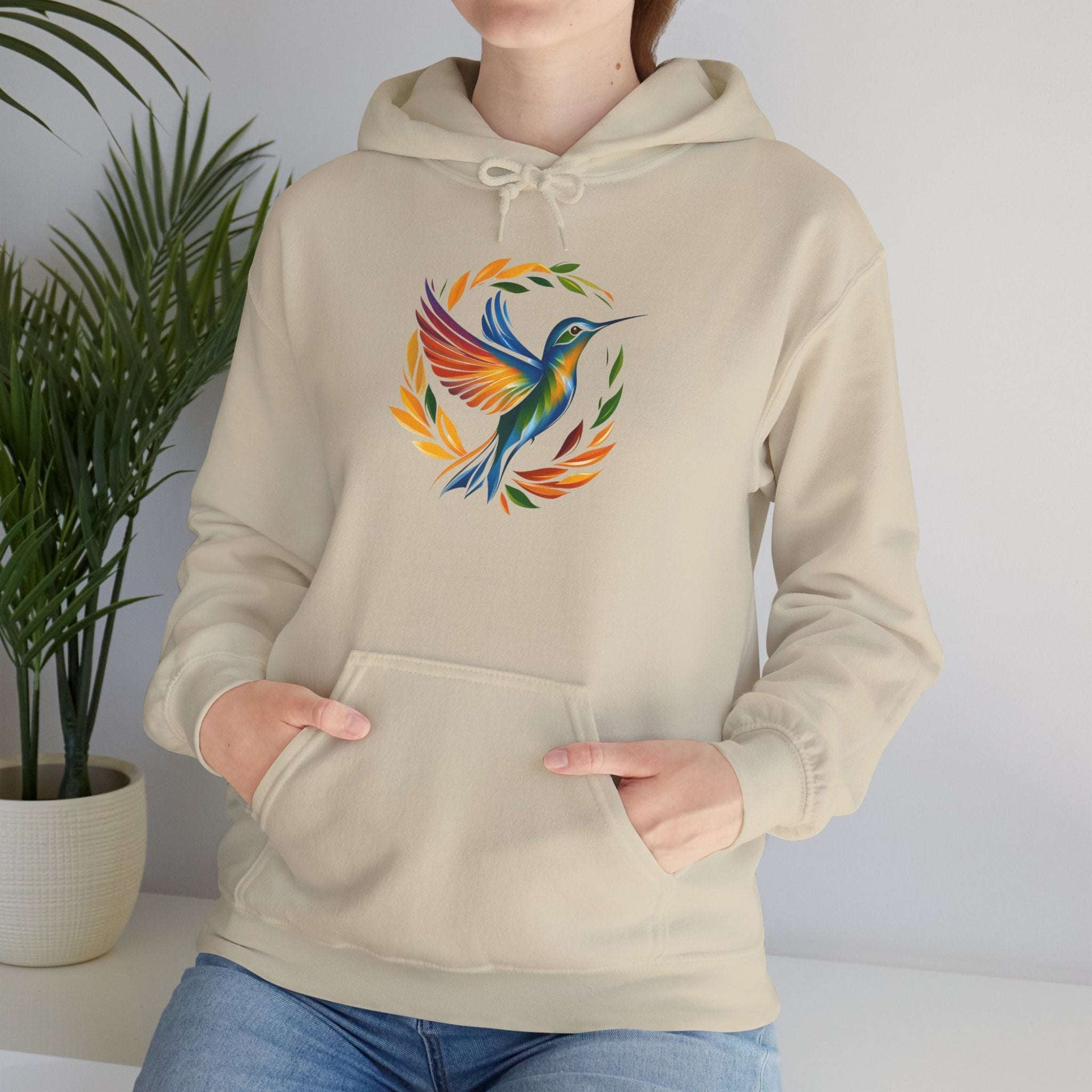 The Nerdy Birder Hummingbird Unisex Hoodie - Cozy Sweatshirt for Nature Lovers