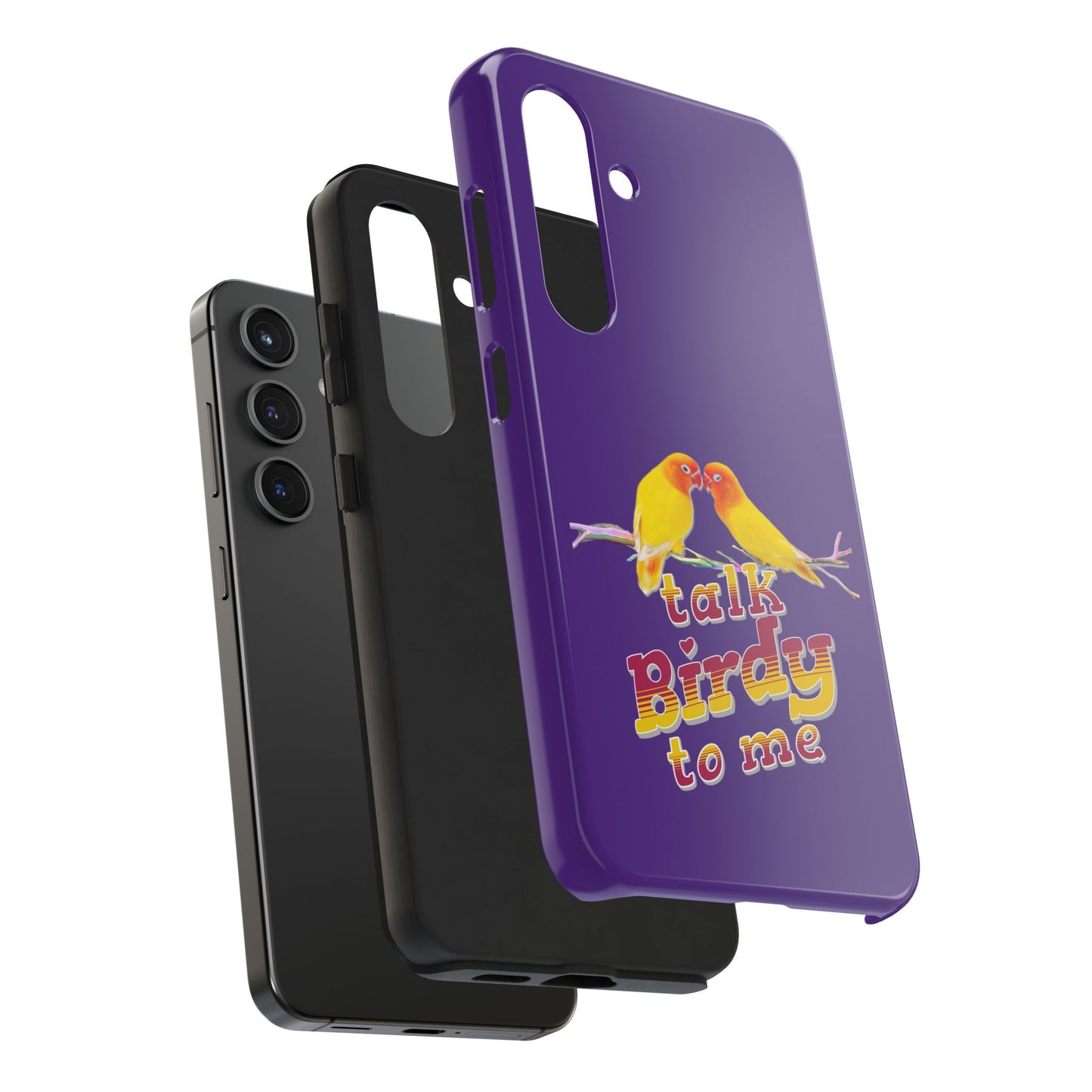 Talk Birdy to Me Tough Phone Case, Colorful Phone Accessories, Ideal Gift for Bird Lovers