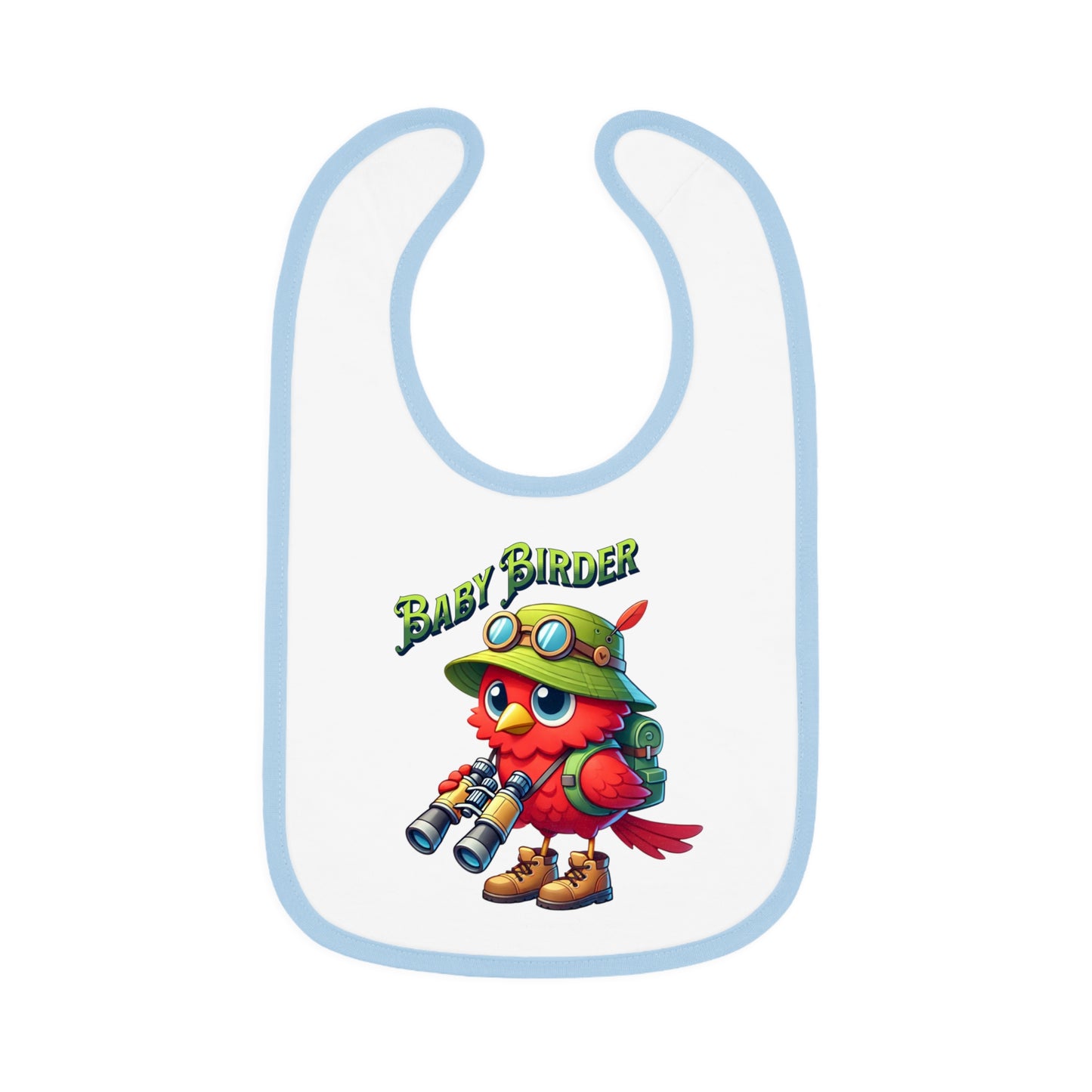 The Nerdy Birder - Baby Birder Bib, Cute Baby Bib, Fun Feeding Accessory, Perfect for New Parents, Ideal Gift for Baby Showers