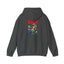 The Nerdy Birder - "Bird!" Back Design Unisex Hoodie - Cozy Sweatshirt for Nature Lovers