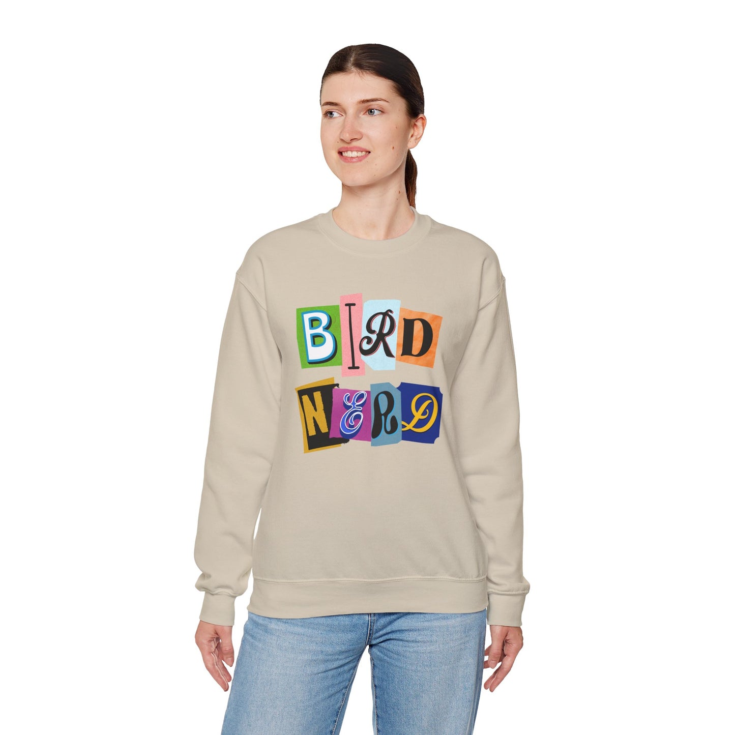 Bird Nerd Crewneck Sweatshirt - Fun Casual Wear for Bird Lovers