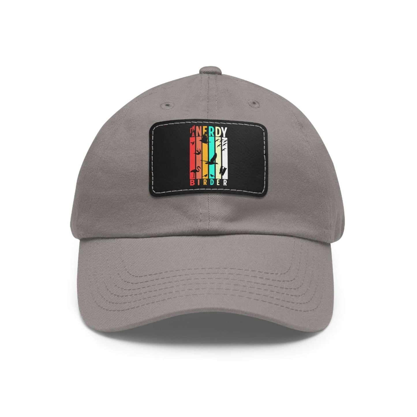 The Nerdy Birder I'm A Nerdy Birder Dad Hat with Leather Patch for Inspired by childhood memories of playful glamour, Stylish Outdoor Cap, Gift for Bird Watching Enthusiasts, Casual Fashion Accessory