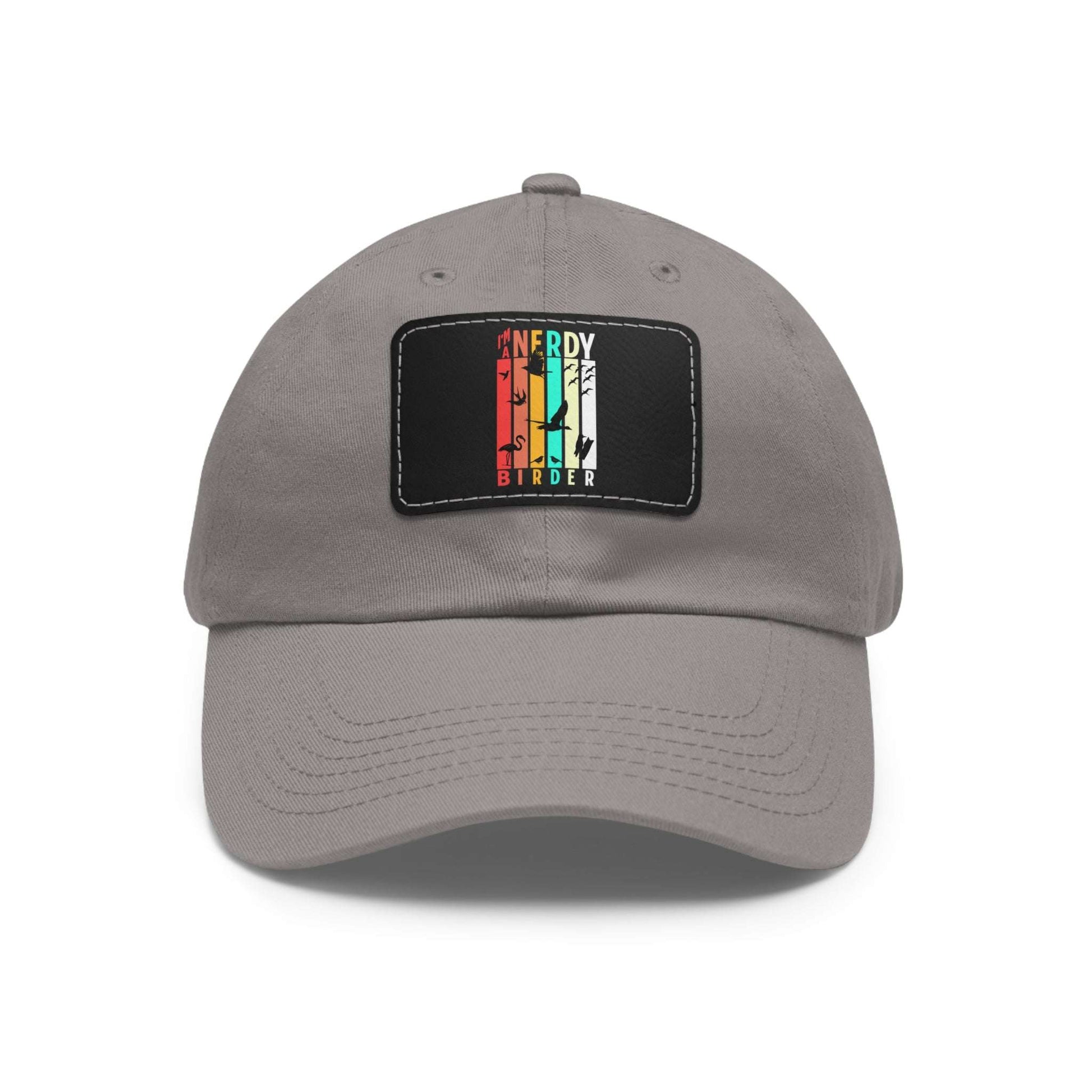 The Nerdy Birder I'm A Nerdy Birder Dad Hat with Leather Patch for Inspired by childhood memories of playful glamour, Stylish Outdoor Cap, Gift for Bird Watching Enthusiasts, Casual Fashion Accessory