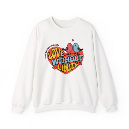 Love Without Limits Crewneck Sweatshirt | Unisex Heavy Blend™ | Cozy Gift for Couples