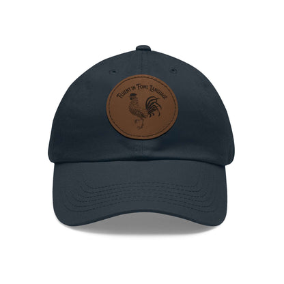 The Nerdy Birder - "Fluent in Fowl Language"  Dad Hat, Leather Patch Cap, Perfect Gift for Dads, Nature Lovers, Casual Style Cap, Summer Accessories