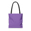 Boho-Chic Elegant Feather Print Tote Bag - Purple Hues - Stylish, Reusable and Perfect for Any Occasion