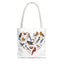 Bird Lovers Tote Bag - Colorful Heart Design for Nature Enthusiasts