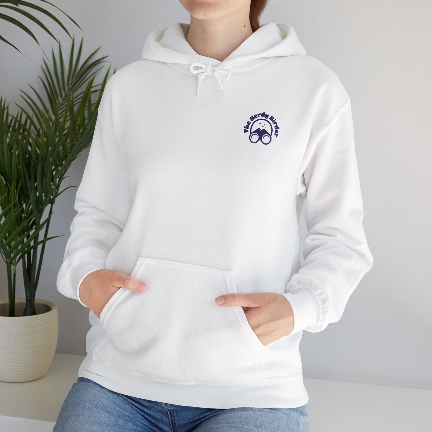 The Nerdy Birder Silly Goose Club Back Design Unisex Hoodie - Cozy Sweatshirt for Nature Lovers
