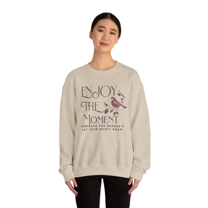 Enjoy The Moment Unisex Heavy Blend™ Crewneck Sweatshirt - Cozy Relaxation Wear