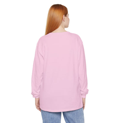 Pink Birder Unisex Garment-dyed Long Sleeve T-Shirt
