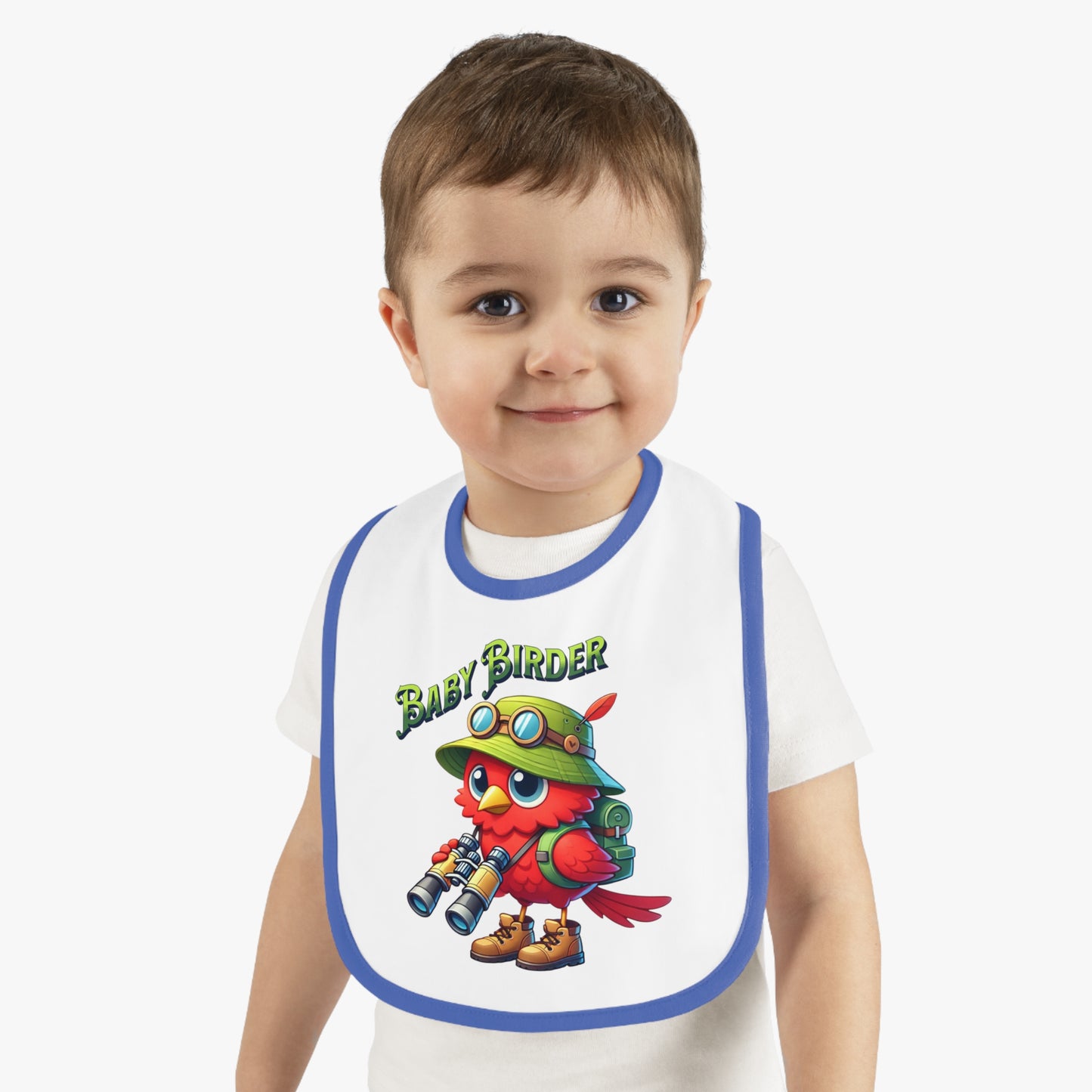 The Nerdy Birder - Baby Birder Bib, Cute Baby Bib, Fun Feeding Accessory, Perfect for New Parents, Ideal Gift for Baby Showers