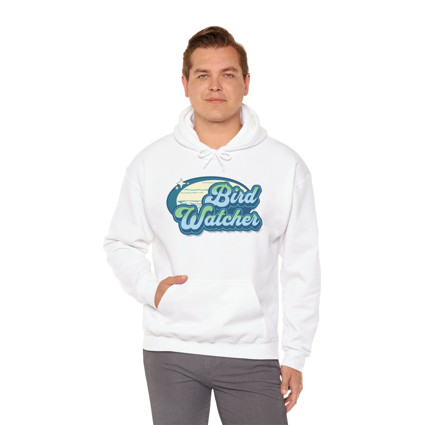 The Nerdy Birder Bird Watcher Teal Unisex Hoodie - Cozy Sweatshirt for Nature Lovers