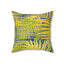Colorful Tropical Bird & Palm Leaf Pillow - Vibrant Home Decor
