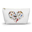 Heart of Birds Accessory Pouch White