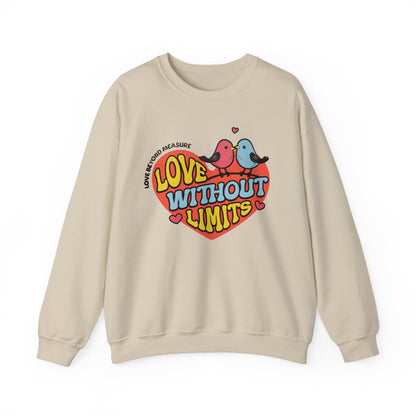 Love Without Limits Crewneck Sweatshirt | Unisex Heavy Blend™ | Cozy Gift for Couples