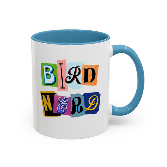Bird Nerd Accent Coffee Mug - Fun & Quirky Gift for Bird Lovers