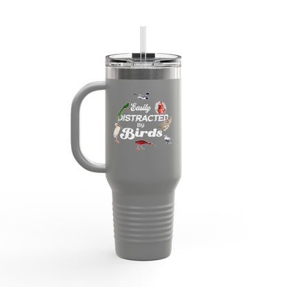 Easily Distracted by Birds Insulated Travel Mug - 40oz Adventure Companion