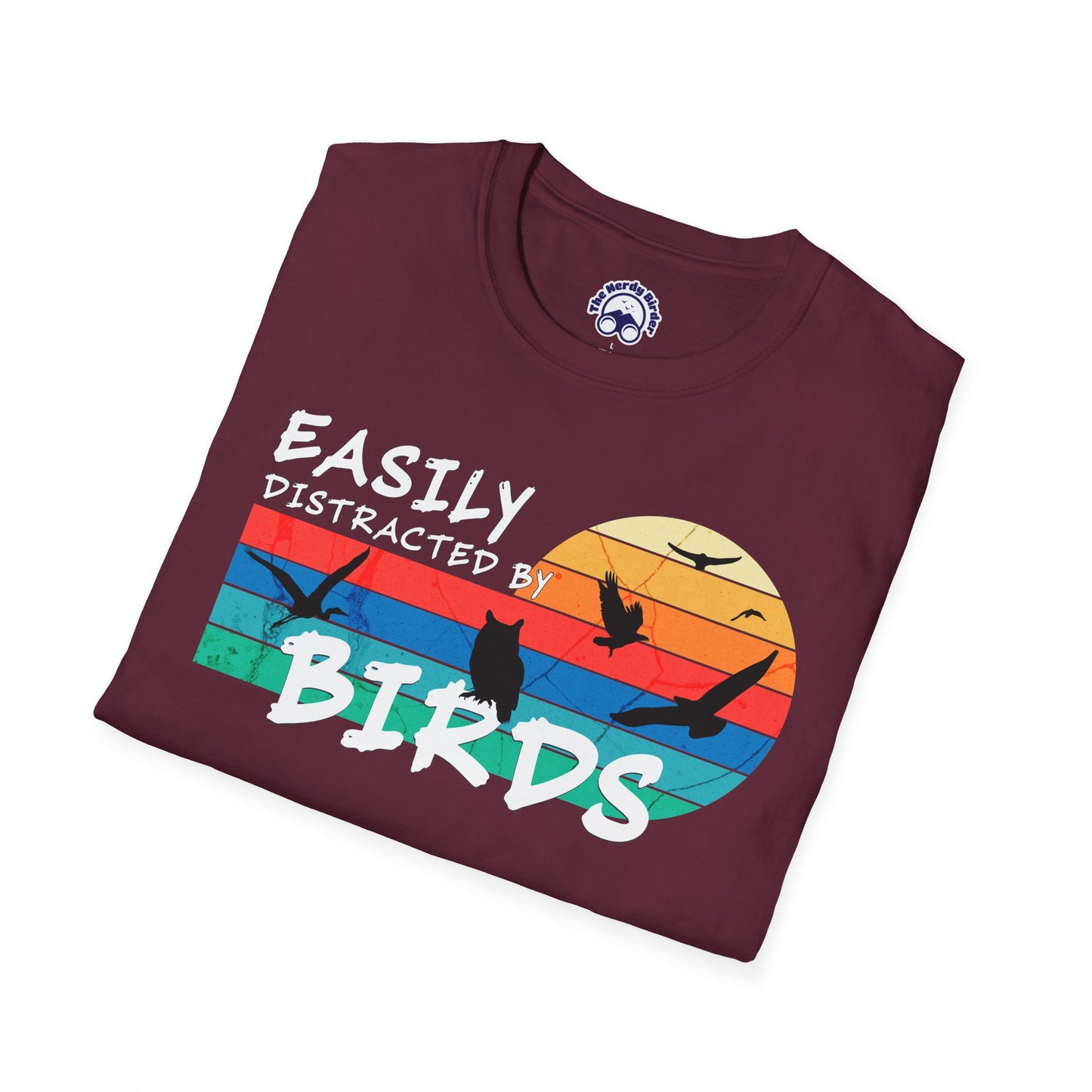 Easily Distracted by Birds Sunset T-shirt