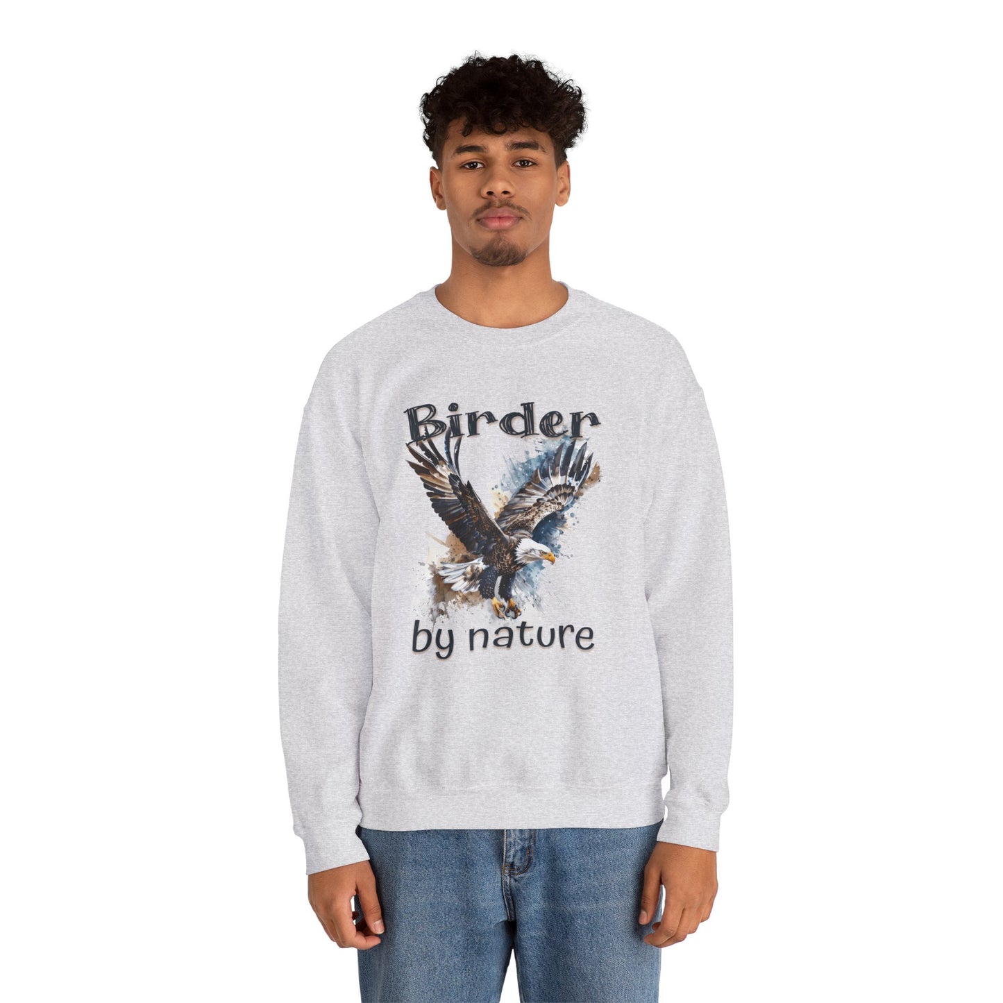 Eagle Birding By Nature Birding Enthusiast Crewneck Sweatshirt
