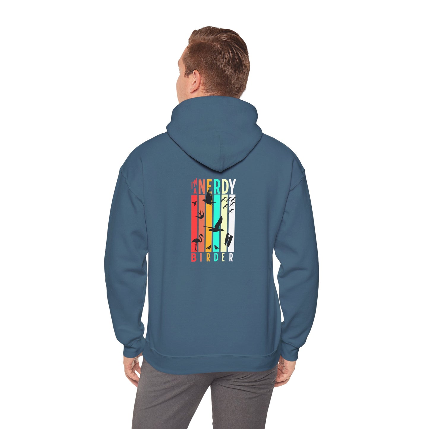 The Nerdy Birder - "I'm A Nerdy Birder" Back Design Unisex Hoodie - Cozy Sweatshirt for Nature Lovers