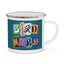 The Nerdy Birder Bird Nerd - 12oz Enamel Camping Mug