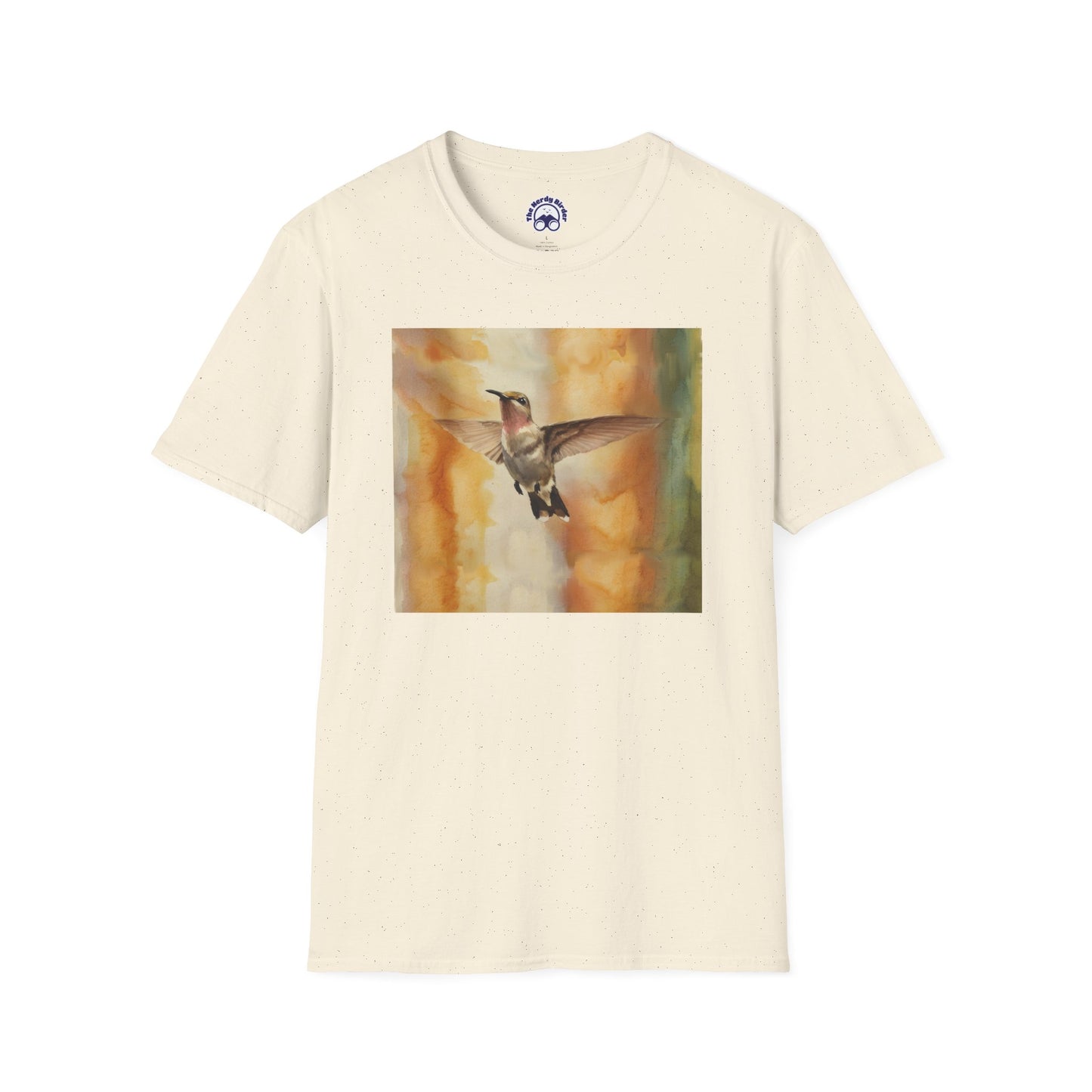 Hummingbird Watercolor T-Shirt, Nature Lover Gift, Birdwatching Shirt