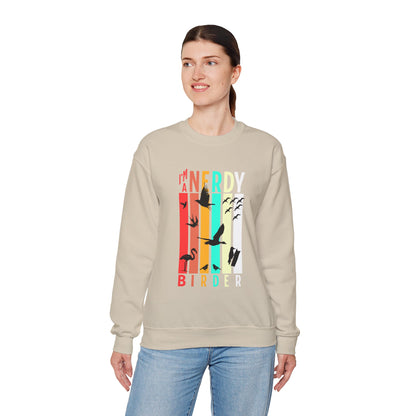 I'm A Nerdy Birder Unisex Heavy Blend Crewneck