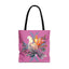 Peaceful Dove Tote Bag in Pink