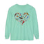 Bird Heart Unisex Garment-dyed Long Sleeve T-Shirt