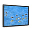 Serene Bird Reflection Canvas Wrap - Horizontal Wall Art for Nature Lovers