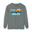 Easily Distracted by Birds Retro Sunset Long Sleeve Tee