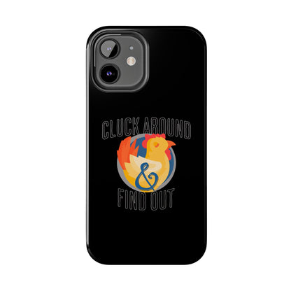 Funny Chicken Tough Phone Case - "Cluck Around & Find Out" - Durable Protection for Animal Lovers