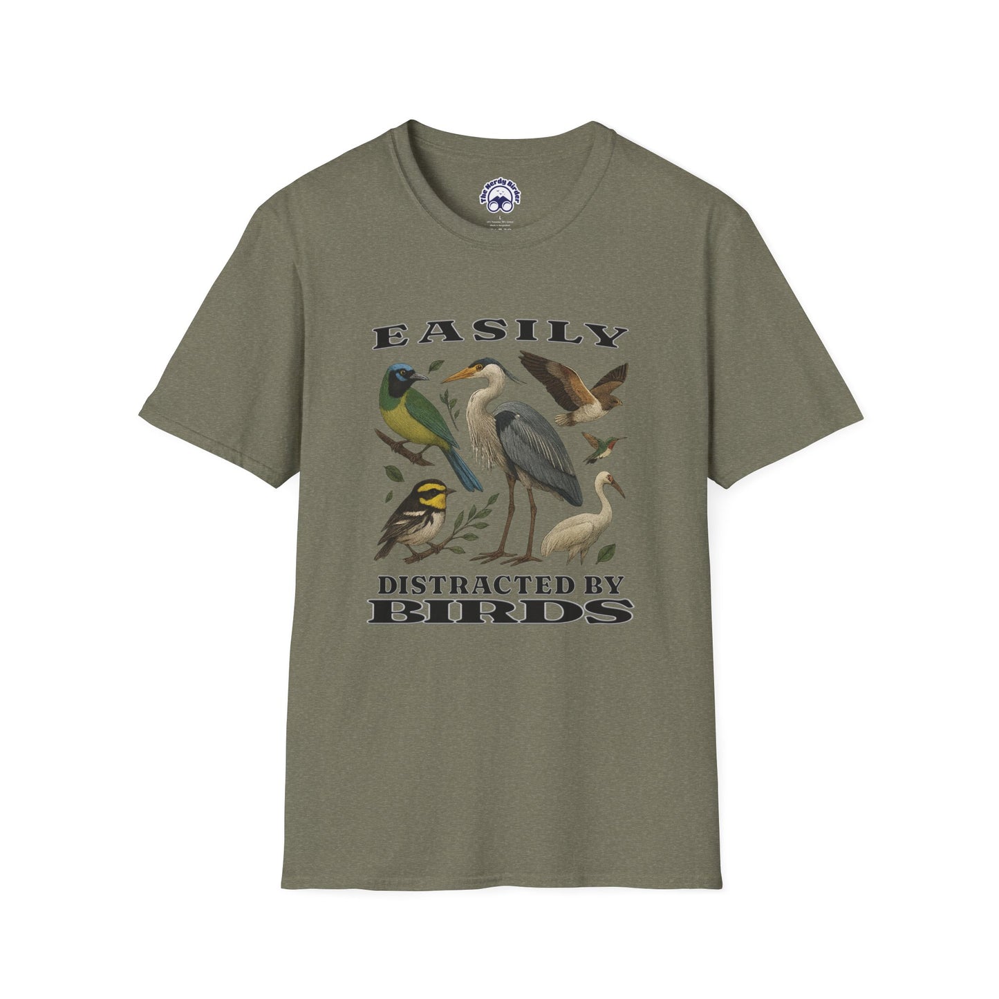 Easily Distracted by Birds Graphic T-Shirt
