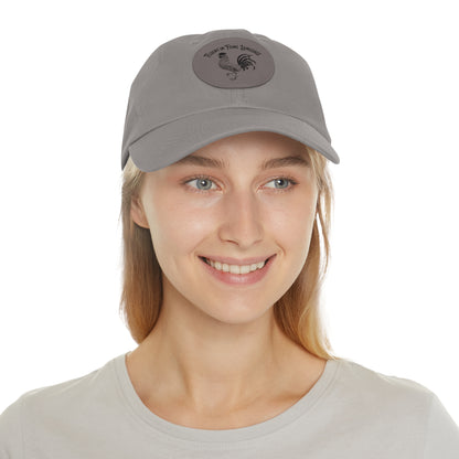 The Nerdy Birder - "Fluent in Fowl Language"  Dad Hat, Leather Patch Cap, Perfect Gift for Dads, Nature Lovers, Casual Style Cap, Summer Accessories