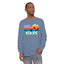 Easily Distracted by Birds Retro Sunset Long Sleeve Tee